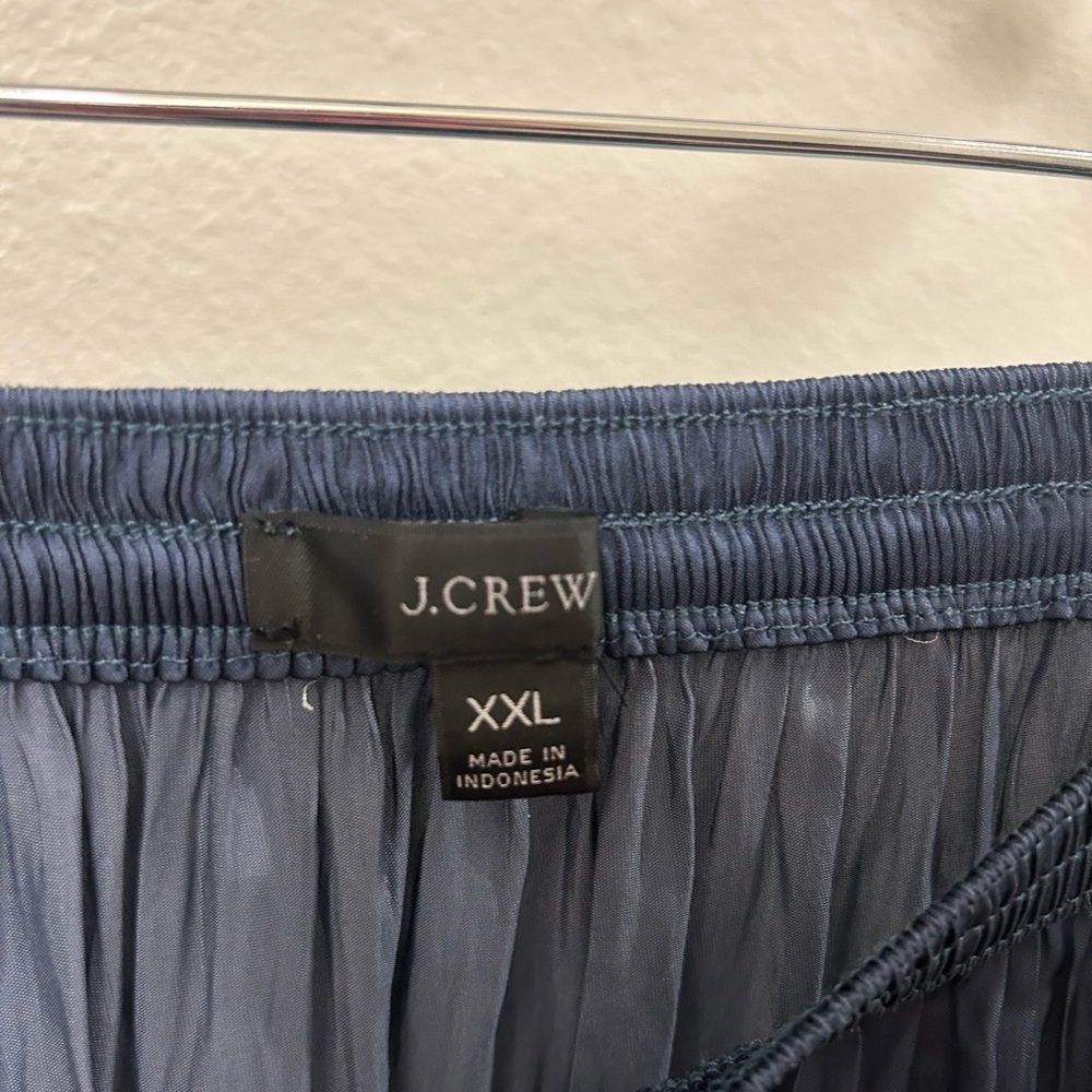 J. Crew Deep Blue A-Line Skirt - Picture 2 of 3